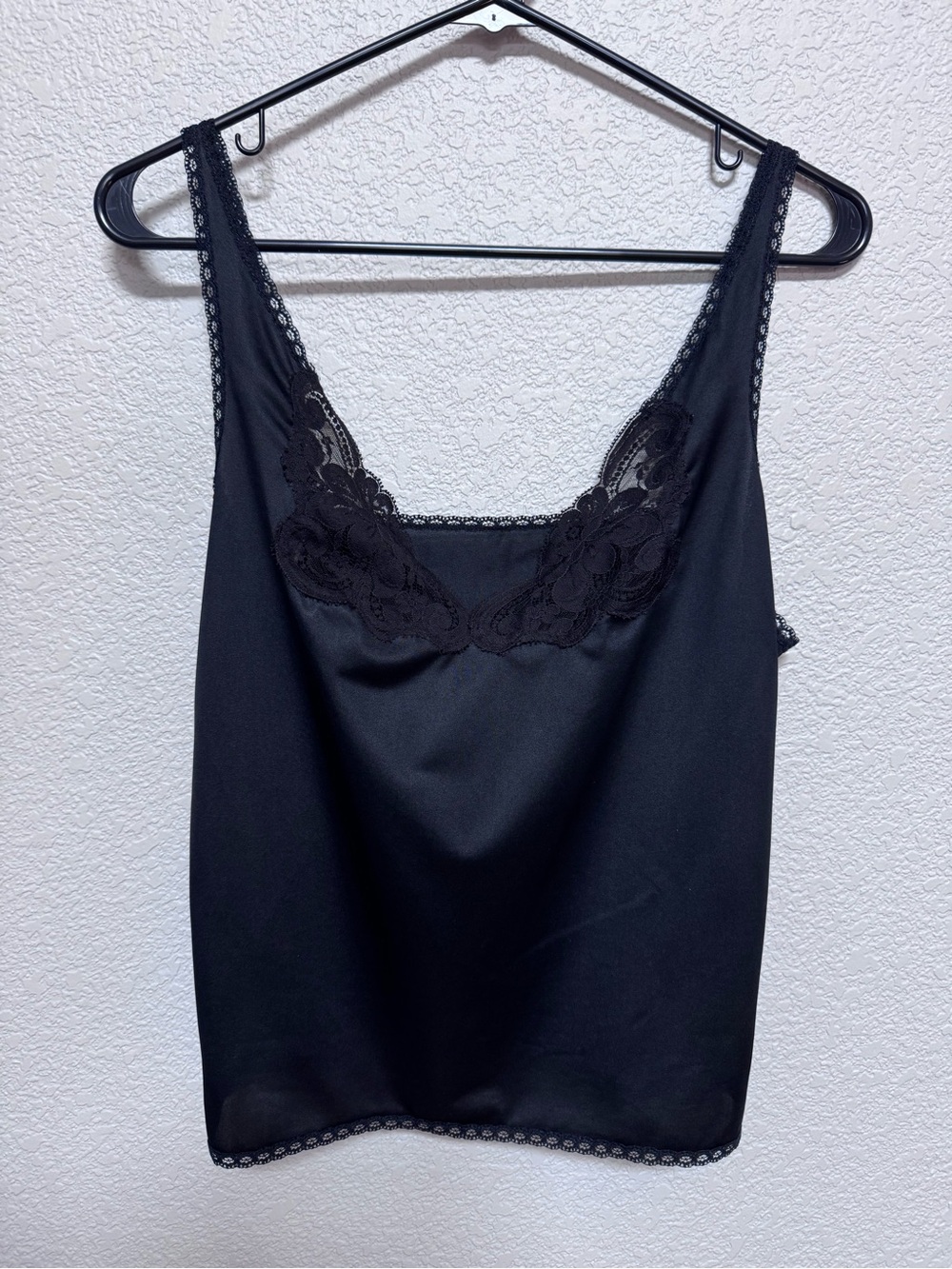 Vintage 90s Wonder Maid Black Lace Cami Women’s 34 Y2K Lingerie